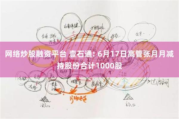 网络炒股融资平台 壹石通: 6月17日高管张月月减持股份合计1000股