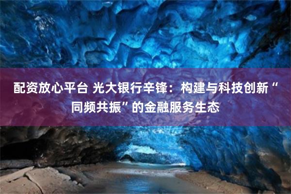 配资放心平台 光大银行辛锋:构建与科技创新“同频共振”的金融服务生态